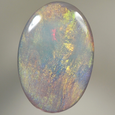 SOLID SEMI BLACK OPAL Bright fire in a Sheen pattern